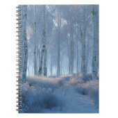 Birch Radiant Snow Forest Notizblock (Vorderseite)