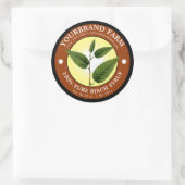 Birch Sirup Label Template Runder Aufkleber (Tasche)