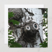 Birch Soul Tree Magic Face Fotografy Einladung (Vorne/Hinten)
