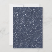 Birch Tree Abend Twinkle Lights Brautparty Einladung (Rückseite)