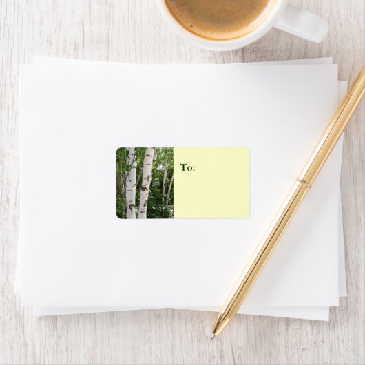 Birch Tree Address Label Adressaufkleber (Insitu)