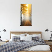 Birch Tree Alley Leinwanddruck (Insitu (Schlafzimmer))