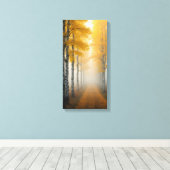 Birch Tree Alley Leinwanddruck (Insitu (Holzboden))