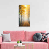 Birch Tree Alley Leinwanddruck (Insitu (Wohnzimmer))