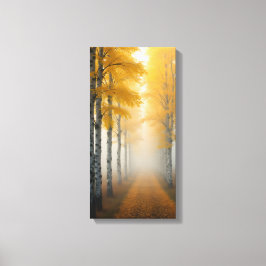 Birch Tree Alley Leinwanddruck