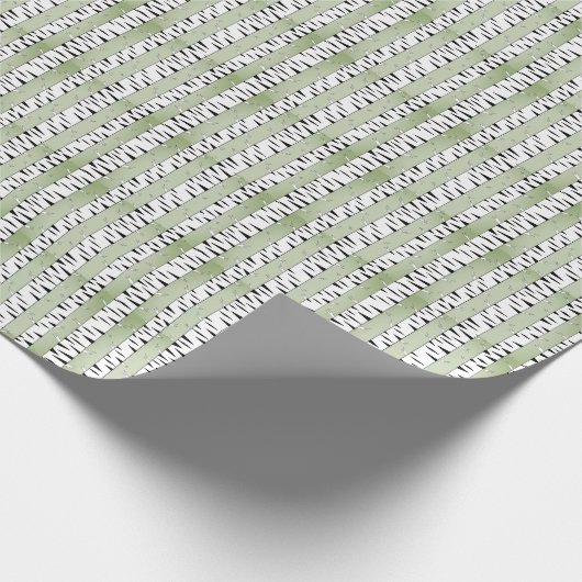 Birch Tree Art Pattern Geschenkpapier (Ecke)
