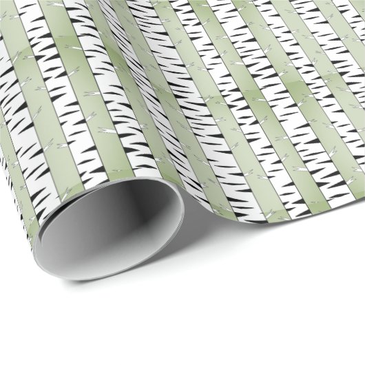 Birch Tree Art Pattern Geschenkpapier (Rolleneckpunkt)