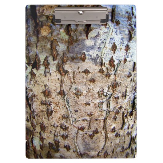 Birch Tree Bark Clipboard Klemmbrett (Vorderseite)