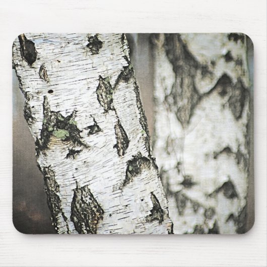 Birch Tree Bark Mousepad (Vorne)