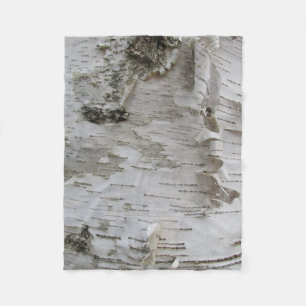 Birch Tree Bark Peeled Old Foto Fleecedecke
