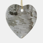 Birch Tree Bark Peeled Old Foto Keramik Ornament (Rechts)