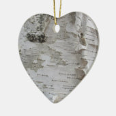 Birch Tree Bark Peeled Old Foto Keramik Ornament (Links)