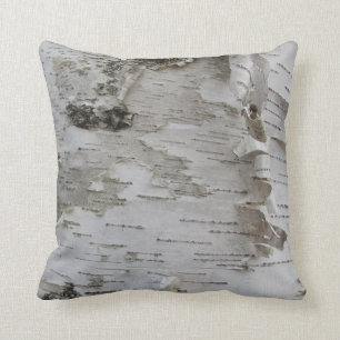Birch Tree Bark Peeled Old Foto Kissen