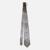 Birch Tree Bark Peeled Old Foto Krawatte (Rückseite)