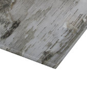 Birch Tree Bark Peeled Old Foto Schneidebrett (Ecke)