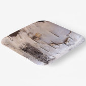 Birch Tree Bark Plate Pappteller (Gewinkelt)