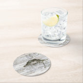 Birch Tree Bark Runder Pappuntersetzer (Vor Ort)