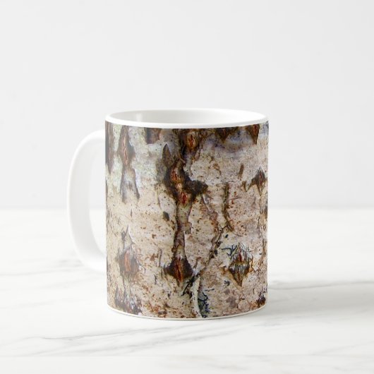 Birch Tree Bark Tasse (Vorderseite Links)