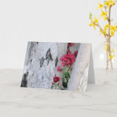 Birch Tree Bark Texture Karte (Gelbe Blume)