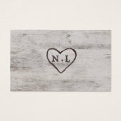 Birch Tree Bark Wedding Website UAWG Insert Cards (Rückseite)