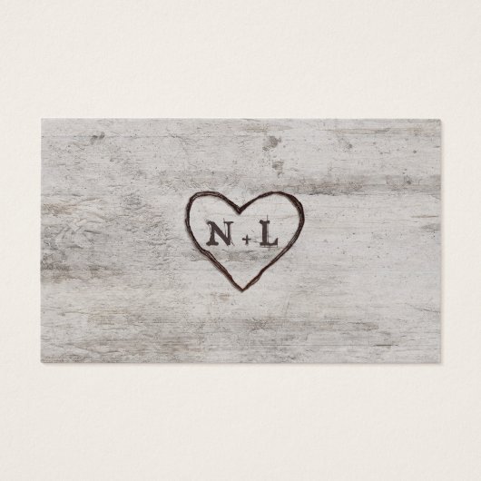 Birch Tree Bark Wedding Website UAWG Insert Cards (Rückseite)