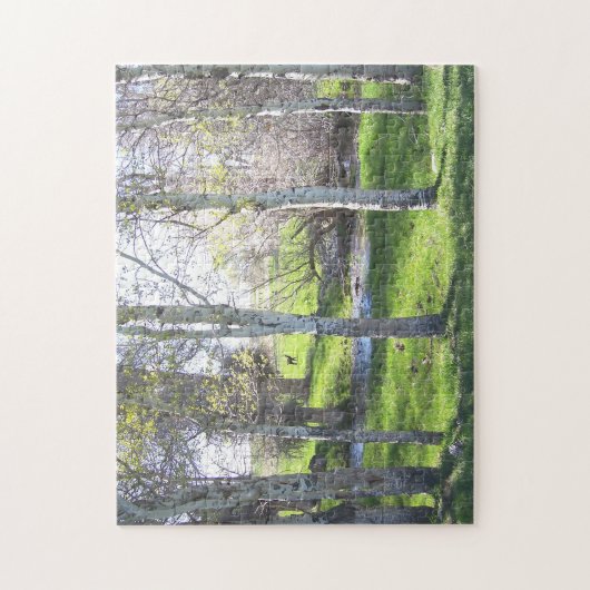 Birch Tree Beauty Puzzle (Vertikal)