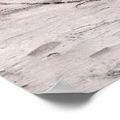 Birch Tree & Carved Heart Rustic Wedding Banner Poster (Ecke)