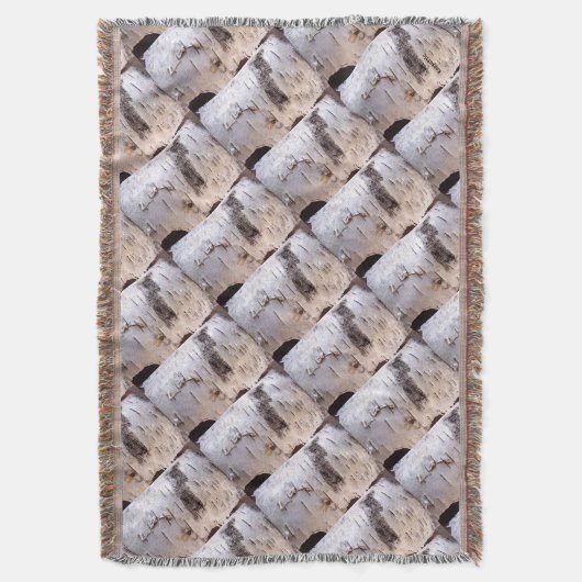 Birch Tree Decke (Vorderseite Vertikal)