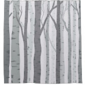 Birch Tree Duschvorhang (Vorderseite)