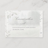 Birch Tree Forest Chuppah UAWG Online Card Visitenkarte (Rückseite)