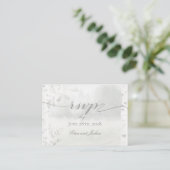 Birch Tree Forest Chuppah UAWG Online Card Visitenkarte (Stehend Vorderseite)