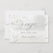 Birch Tree Forest Chuppah Wedding Meal Choice UAWG RSVP Karte (Vorderseite)