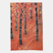Birch Tree Forest Geschirrtuch (Vertikal)