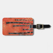 Birch Tree Forest Landscape Individuelle Name Gepäckanhänger (Vorderseite horizontal)