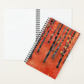 Birch Tree Forest Landschaft Notizblock (Innen)