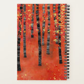 Birch Tree Forest Landschaft Notizblock (Rückseite)
