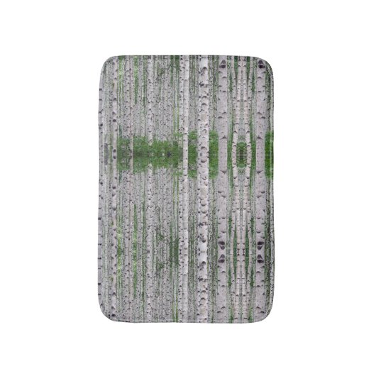 Birch Tree Forest Nature Badematte (Vorderseite Vertikal)