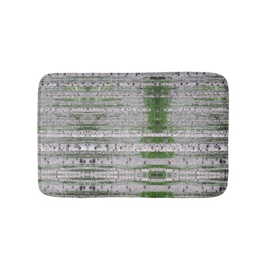 Birch Tree Forest Nature Badematte (Vorderseite)