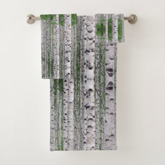 Birch Tree Forest Nature Badhandtuch Set