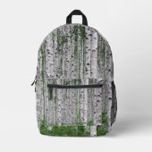 Birch Tree Forest Nature Bedruckter Rucksack (Vorderseite)