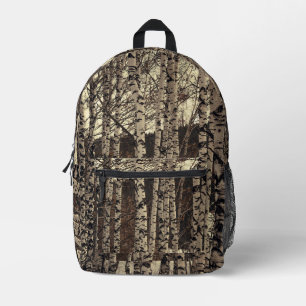 Birch Tree Forest Nature Bedruckter Rucksack