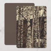Birch Tree Forest Nature Einladung (Vorne/Hinten)