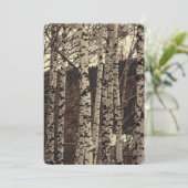 Birch Tree Forest Nature Einladung (Stehend Vorderseite)