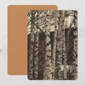 Birch Tree Forest Nature Einladung (Vorne/Hinten)