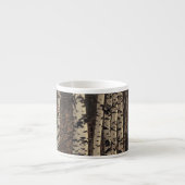 Birch Tree Forest Nature Espressotasse (Vorderseite)