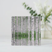 Birch Tree Forest Nature Flat Card (Stehend Vorderseite)