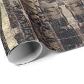 Birch Tree Forest Nature Geschenkpapier (Rolleneckpunkt)