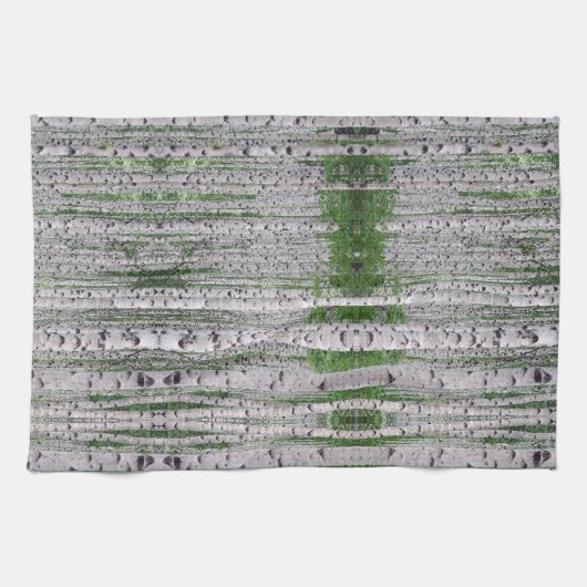 Birch Tree Forest Nature Geschirrtuch (Horizontal)