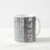 Birch Tree Forest Nature Kaffeetasse (VorderseiteRechts)