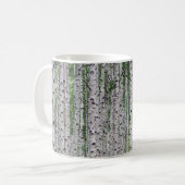 Birch Tree Forest Nature Kaffeetasse (Vorderseite Links)